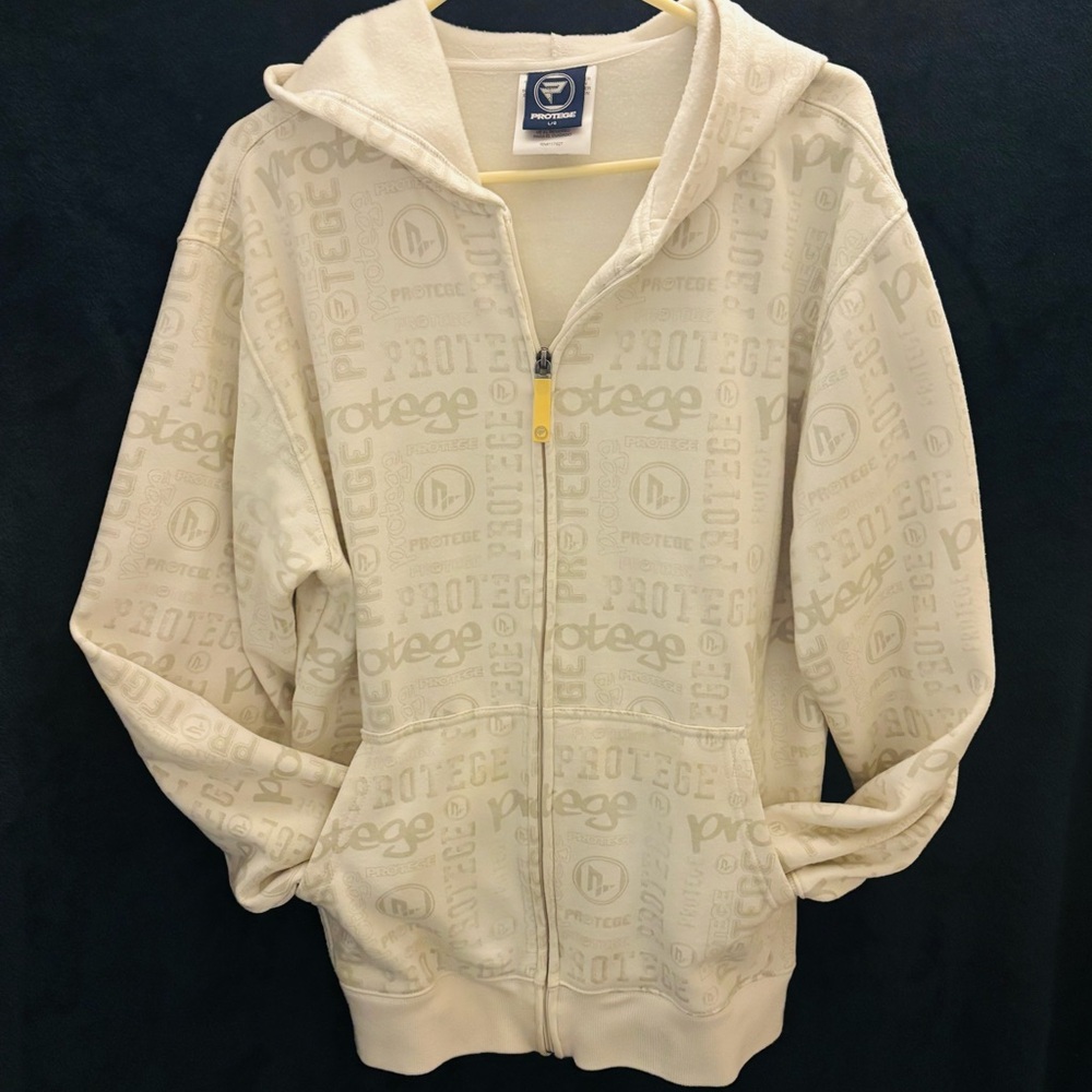 Protege Cream Hooded Zip-Up Jacket